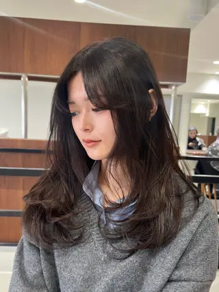 ロング カラー 🍁ベージュカラー/ レイヤーカット/涼のヘアスタイル