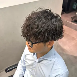 ショート パーマ メンズ 🔥【曲がる縮毛矯正 】🔥益子卓馬のヘアスタイル