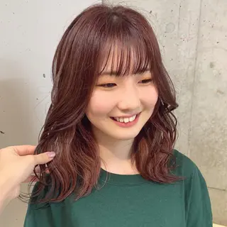 ミディアム カラー ヘアアレンジ 🎀taro ブリーチなしカラーのヘアスタイル