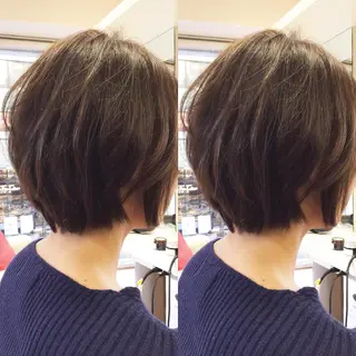 ショート カラー 手櫛でストレート/ 人生を変える美髪へのヘアスタイル