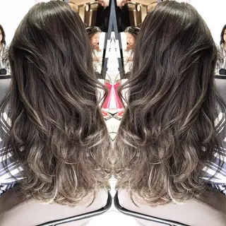 ロング カラー シールエクステ⭐️ オオミタクヤのヘアスタイル