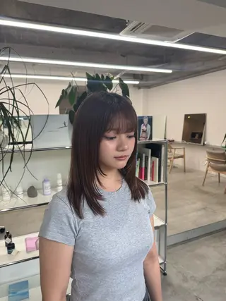 ミディアム TSUBAME HAIR所属・Yuzu .のヘアスタイル