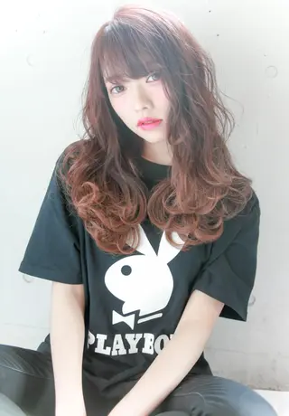 セミロング カラー ヘアアレンジ 代官山/恵比寿所属・髪質改善/縮毛矯正 専門　代官山/恵比寿のヘアスタイル