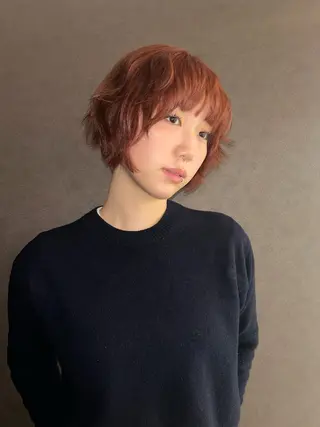 ショート カラー ☕️結【suii.】 ボブ/ヘアセット☕️のヘアスタイル