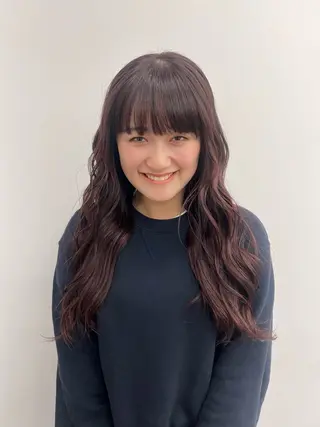 ロング ✨ブリーチ/顔周り レイヤー¦YUKA✨のヘアスタイル