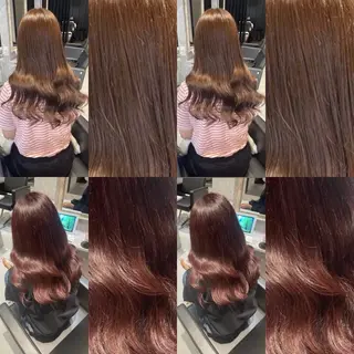 ロング カラー ✨韓国艶髪✨ケア ブリーチ🫧アキラのヘアスタイル