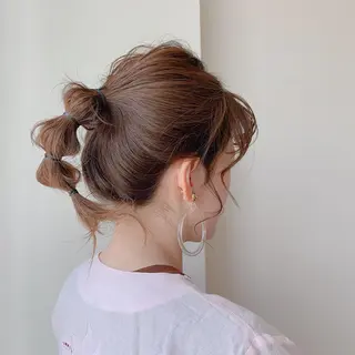 セミロング ヘアアレンジ ボブウルフ／ボブ Satsuki【名駅のヘアスタイル