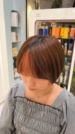 ショート カラー パーマ ヘアアレンジ メンズ 堀井 凌平のヘアスタイル