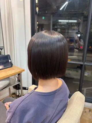 ショート 圧倒的透明感カラー 福島駅/りなのヘアスタイル