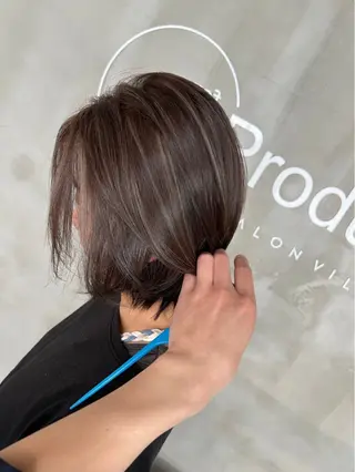 ショート カラー 白髪ぼかし￤中央林間 ￤柳川拓哉のヘアスタイル