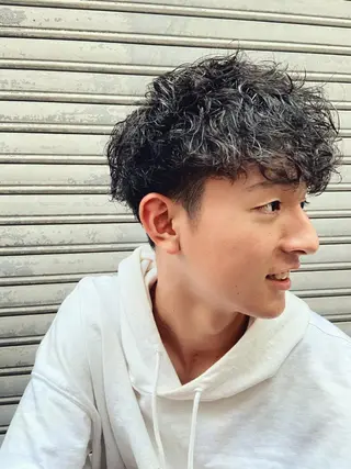 パーマ メンズ ダメージレス美容師 🌱水島侑理のヘアスタイル