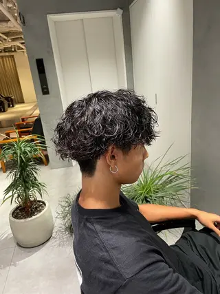 ショート パーマ メンズ 🔱メンズパーマ特化 🔱山下和輝のヘアスタイル