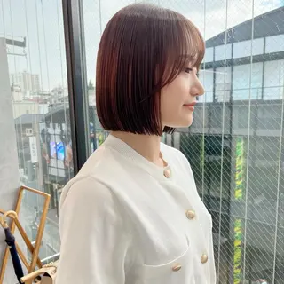 ショート LondBOY🤍 韓国/ボブ/レイヤーのヘアスタイル