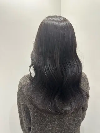 セミロング カラー 🍓韓国ヘア レイヤ ーカット🍓笠原 葵のヘアスタイル