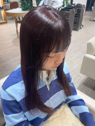 セミロング カラー ୨୧color୨୧ ちひろのヘアスタイル