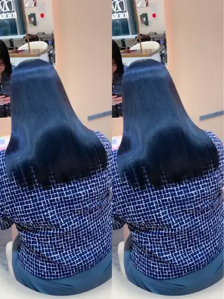 ミディアム カラー パーマ 🏆ハッシュカット× 髪質改善🏆カイトのヘアスタイル