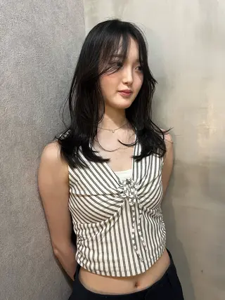 セミロング qpula【クプラ】所属・yuumi/大濠🪷 /抜け感スタイル🥣のヘアスタイル