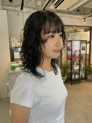 ミディアム 村中 仁人のヘアスタイル