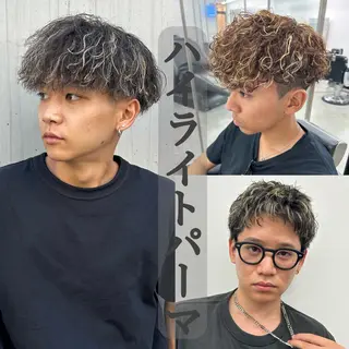 パーマ メンズ 安達 脩人のヘアスタイル