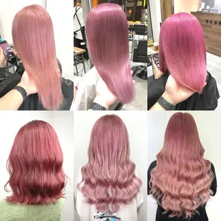 セミロング カラー KEISUKE/ ブリーチ🧡エクステのヘアスタイル