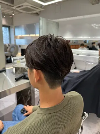 ショート パーマ メンズ 波巻きスパイラルパー マ/シャドウパーマ駿のヘアスタイル