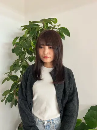 ロング カラー FILMS柏所属・morita yunaのヘアスタイル