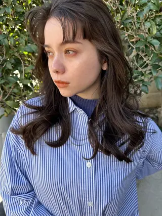 ミディアム カラー ❤️アヤカ Wカラー ボブ レイヤー❤️のヘアスタイル