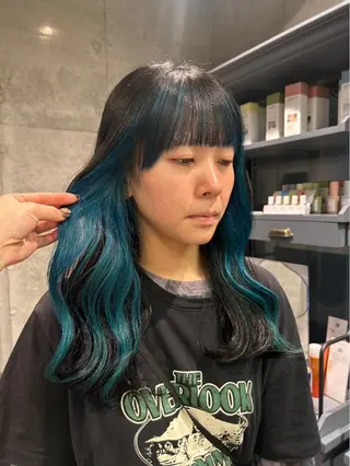 ロング カラー 艶カラー💙/狩野 遥のヘアスタイル