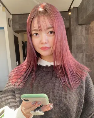 セミロング カラー 広島/ボブ/レイヤー 🌿‬wakabaのヘアスタイル