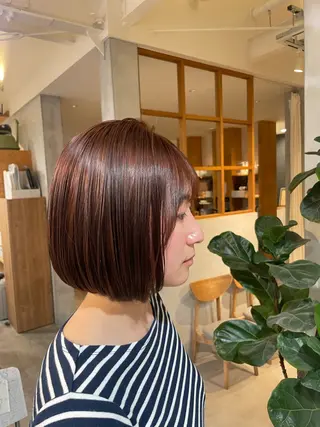 ミディアム 笹川 桃歌のヘアスタイル