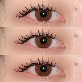 マツエク・マツパ 肌に馴染むハイトーン /ミルクティーカラーのヘアスタイル