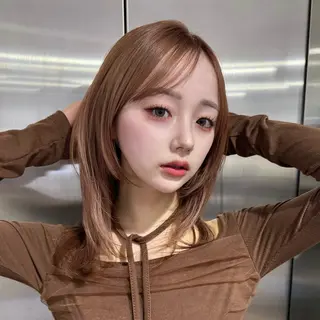 ミディアム なりた みゆうのヘアスタイル