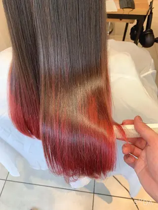 ロング 🌿earth亀有店 【緑髪のノブ】🌿のヘアスタイル