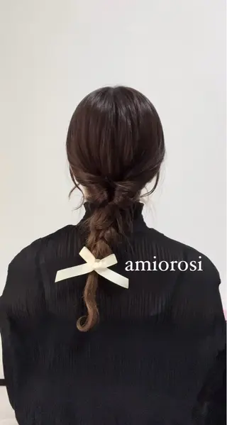 ヘアアレンジ 盛れる顔周り/髪質 改善/ふみか🩰🤍のヘアスタイル