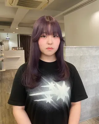 ロング カラー 美伶/大阪美容室 /透明感カラーのヘアスタイル