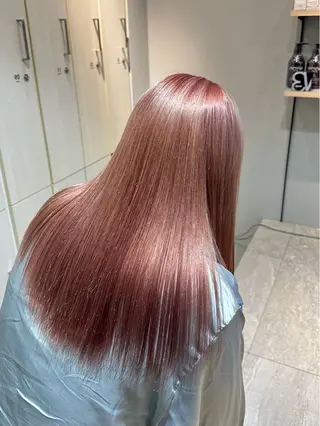 セミロング カラー 髪質改善特化サロン ICONIQ天神店のヘアスタイル