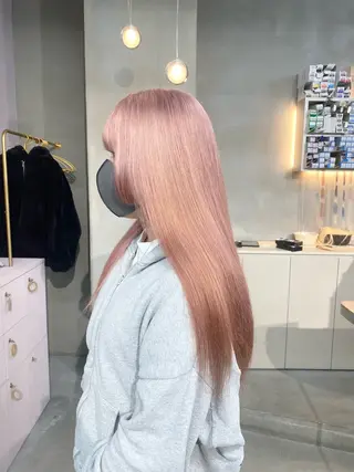 ロング カラー qulim所属・前橋 姫奈のヘアスタイル