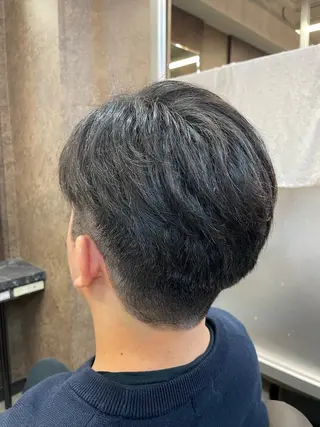 ショート メンズ メンズパーマ特化 カバヤマ　リョウのヘアスタイル