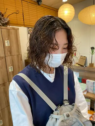 ショート パーマ パーマ指名No1 /namiのヘアスタイル