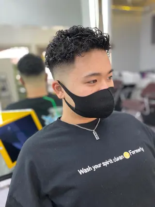 パーマ メンズ 断髪刈舞所属・大月 優汰のヘアスタイル