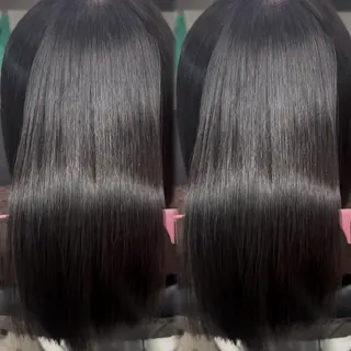 ミディアム 髪質改善ストレート /暖色カラー🎀🪞のヘアスタイル