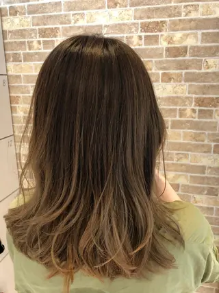 セミロング 福元 保雄のヘアスタイル
