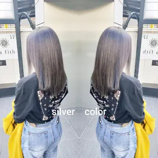 ミディアム カラー カラーブリーチ特化 石原勇希のヘアスタイル