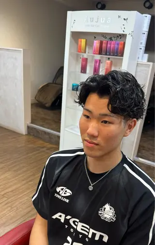 パーマ メンズ 美容室duFaBle所属・duFaBle/ ナガツマリュウトのヘアスタイル
