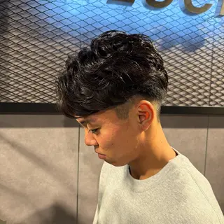 ショート カラー パーマ ヘアアレンジ メンズ キッズ 🔷横浜1のパーマ 職人🔷将太郎のヘアスタイル