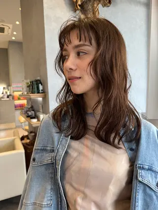 ミディアム M.SLASH  みなとみらい馬車道所属・M.SLASH ✂︎hinakoのヘアスタイル