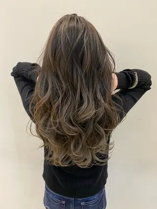 ロング カラー 松本 潔樹のヘアスタイル