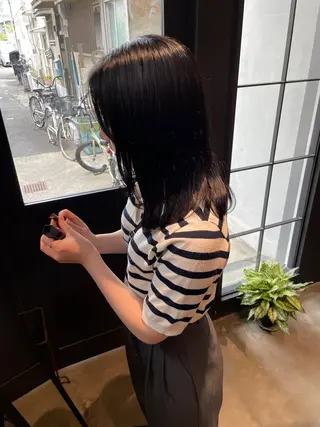 セミロング fubuki🪷 似合わせカットカラーのヘアスタイル