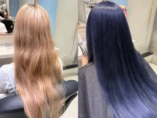 ロング カラー ハイトーンカラー/ 青髪/💙みずき💙のヘアスタイル