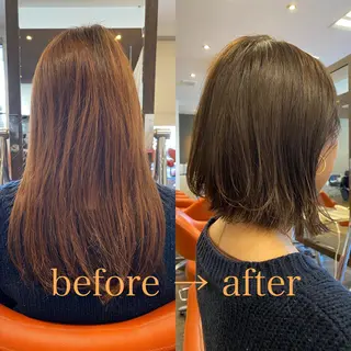 ショート カラー デザインカラー🌈 高木リョウのヘアスタイル